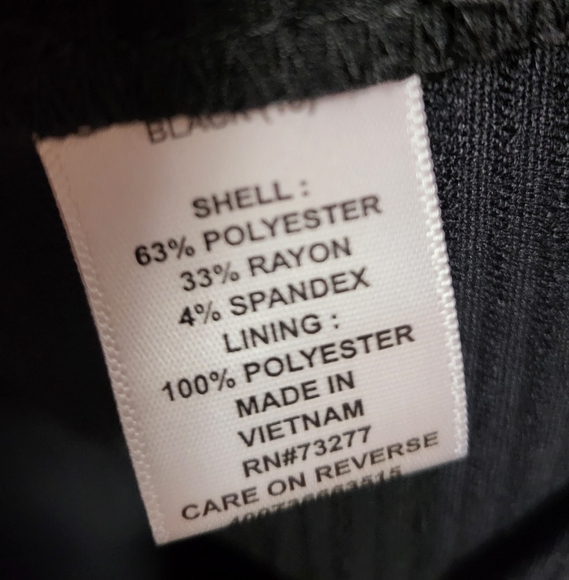 🌿Elle Women's Size 10 Black Dress Scalloped Neckline-Beautiful! - Picture 6 of 13